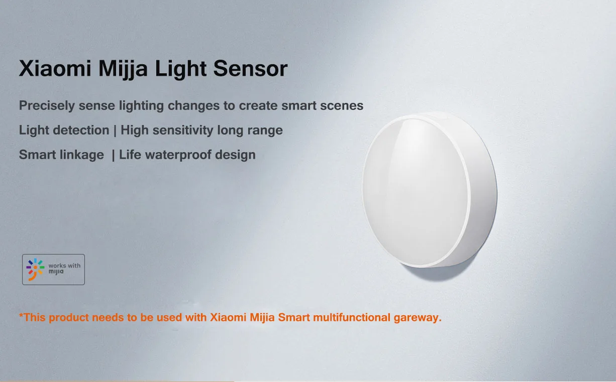 Xiaomi Mijia светильник от солнца сенсор светильник Zigbee3.0 водонепроницаемый точно чувствительный светильник ing изменения устройства умного дома Mijia App