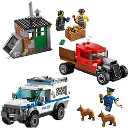 10419 городская серия-полицейский участок с собаками строительный блок 250 шт. кирпичи игрушки подарки совместимы с город 60045