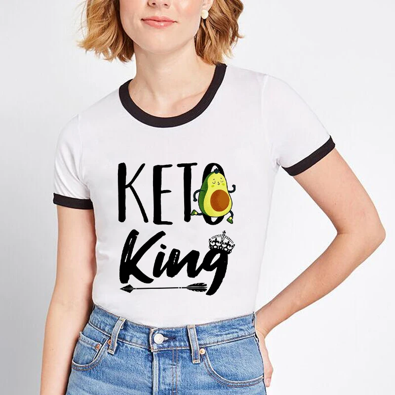 I‘m A Keto Girl In A Carbie World Print Funny Avocado Carb Lover Ringer T Shirt Women Harajuku Tops Keto Queen Aesthetic Clothes I‘m A Keto Girl In A Carbie World Print Funny Avocado Carb Lover Ringer T Shirt Women Harajuku Tops Keto Queen Aesthetic Clothes