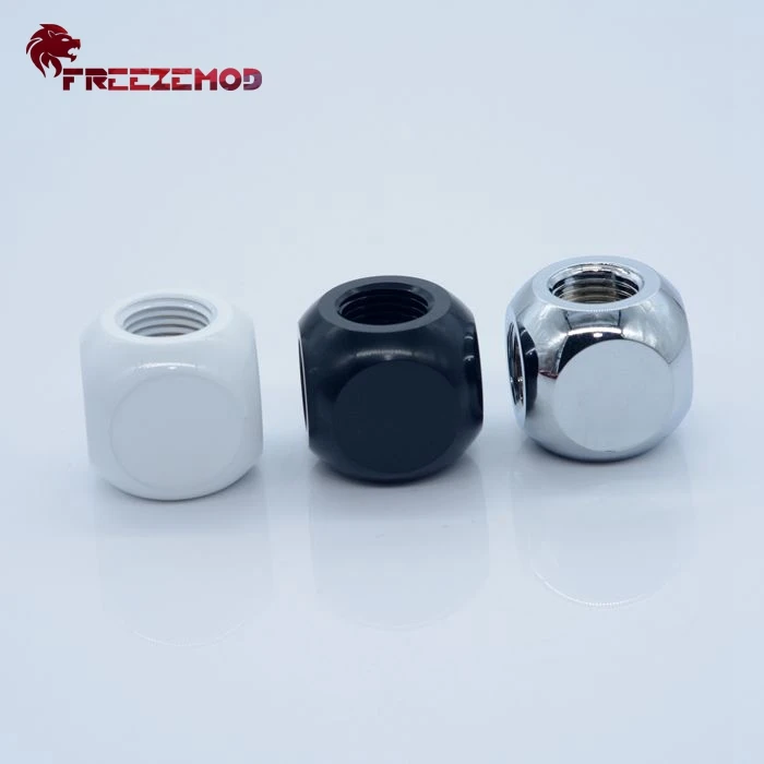 FREEZEMOD G1/4 ''куб черный латунь 3-сторонний выход адаптер для компьютерной системы охлаждения воды компьютер pc кулер для воды установки. HDTD-3STB