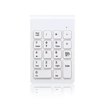 

Small-size 2.4GHz Wireless Numeric Keypad Numpad 18 Keys Digital Keyboard for Accounting Teller Laptop Notebook Tablets