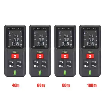 

40/60/80/100m Laser Rangefinder Distance Meter Range Finder Electronic Tape Ruler Tester Battery-powered Hand Tool Measurer