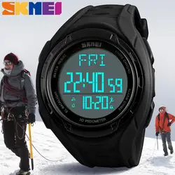 SKMEI модные спортивные часы для улицы мужские часы с функцией подсчета калорий Будильник Календарь простые цифровые часы 5 бар