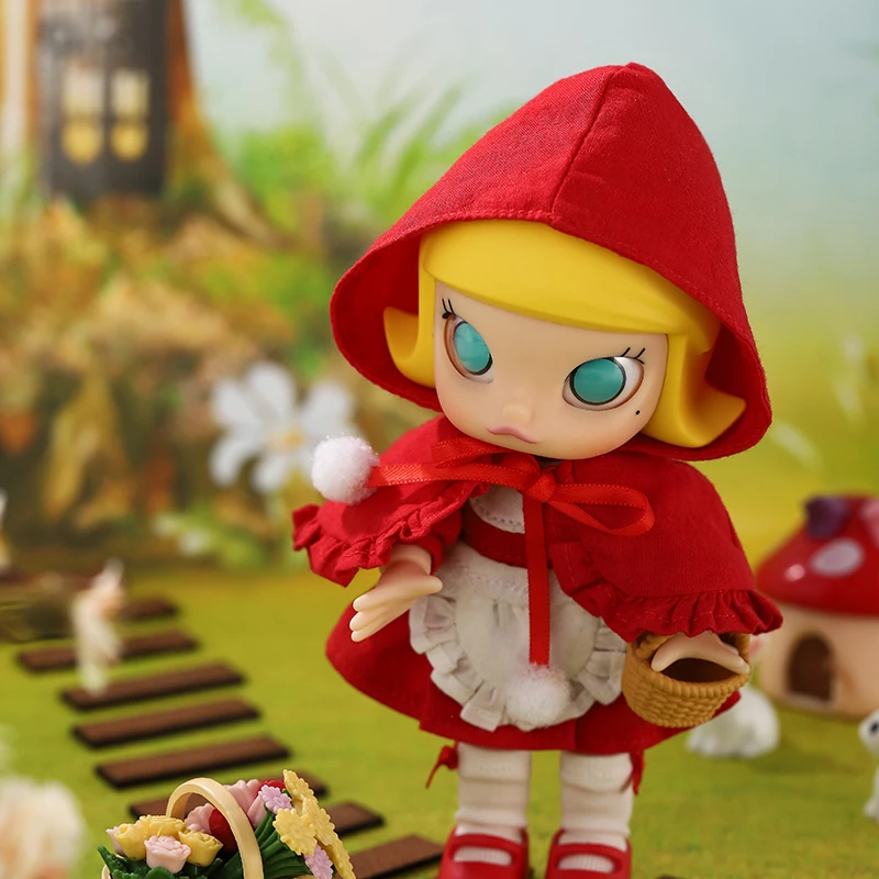 POPMART Molly BJD кукла маленькая красная Молли подарок на день рождения Детская игрушка фигурка подарок на день рождения Детская игрушка