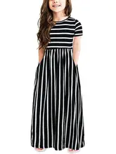  2022 Sweet Toddler Baby Girls Dress Striped Print Dress Kids Dresses Clothes Kids Baby Princess Dresses Children Clothes 