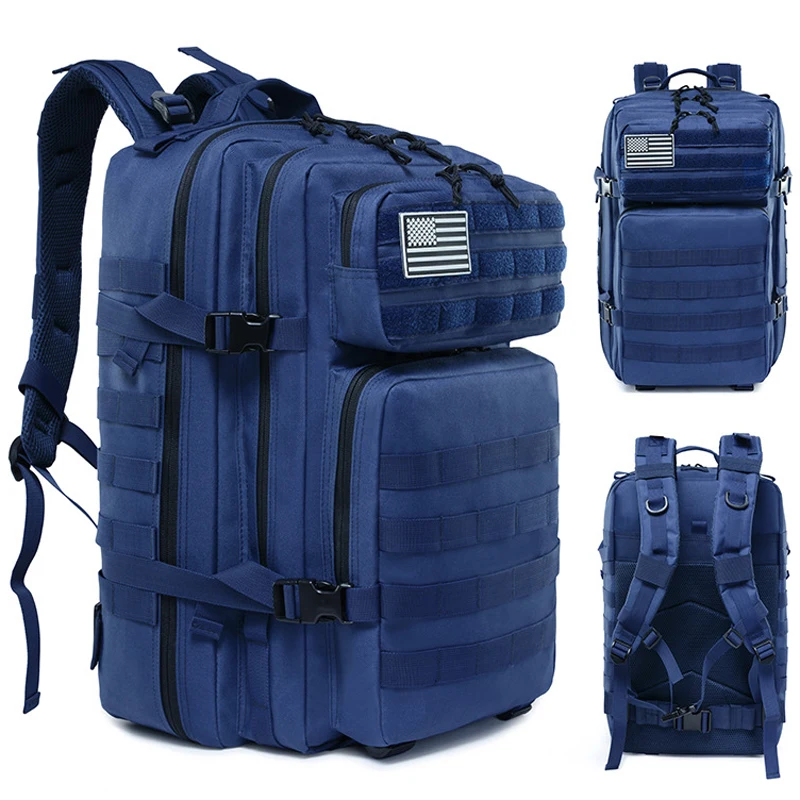 Military Tactical Backpack Army Assault Molle Rucksack Men's Outdoor Hiking Travel Hunting Camping EDC Waterproof Bag 50L | Спорт и