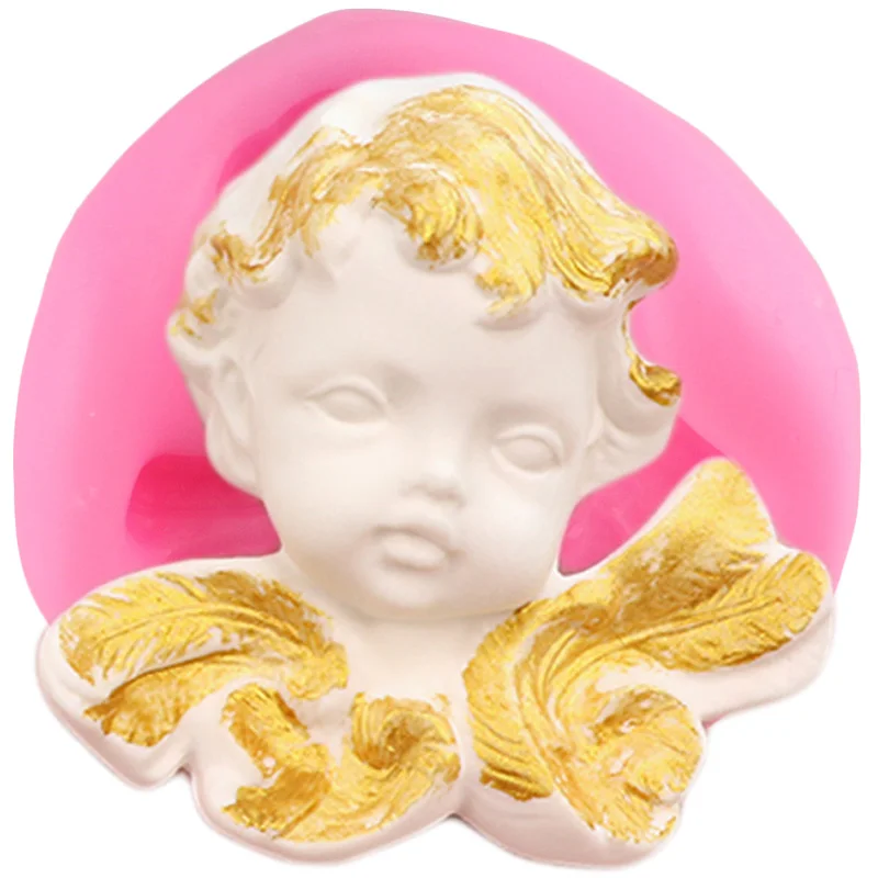 Angel Baby силиконовая форма для мыла глина соль резьба кекса Топпер помадка