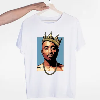 

Fashion Tupac 2pac Women T Shirt Hip Hop Swag Streetwear O-Neck Short Sleeves Casual Korean Style Tops Tees Female