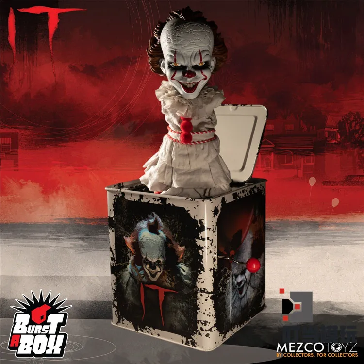 Mezco Toyz 78187 14 дюймов смешной Чаки это Джокер Джек-в-коробке для Хэллоуина Праздник подарок - Цвет: Красный