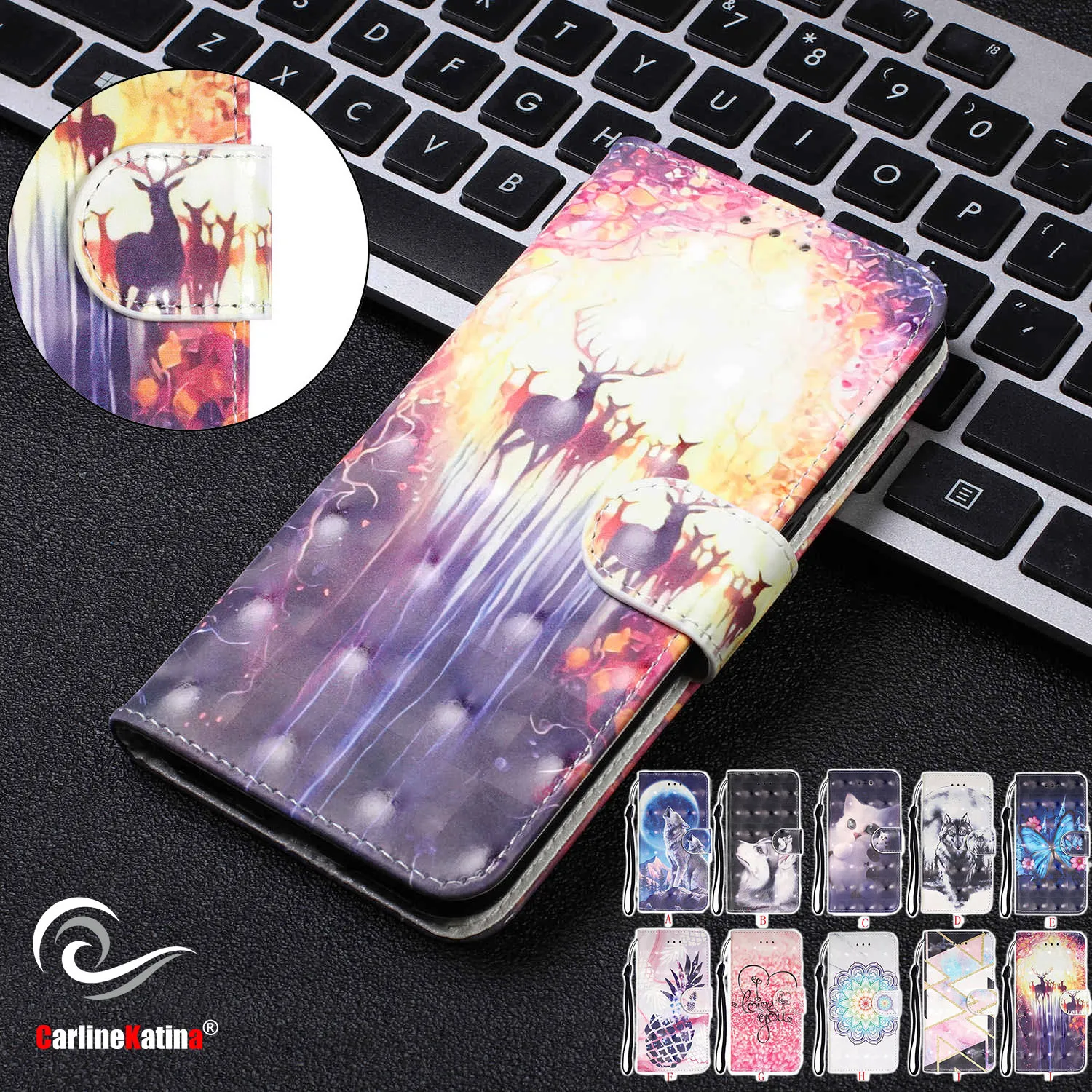

Diamond Pattern Leather Wallet Case Cover Skin For Nokia 7.1 9.1 4.2 1 Plus X71 Cases Flip Stand Shockproof Shell