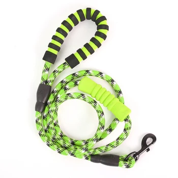 

Dog Collars Harnesses & Leads Leash Large Dog Reflective Rope Walking Big Dog Collar Strengthen Traction Harness Round Nylon