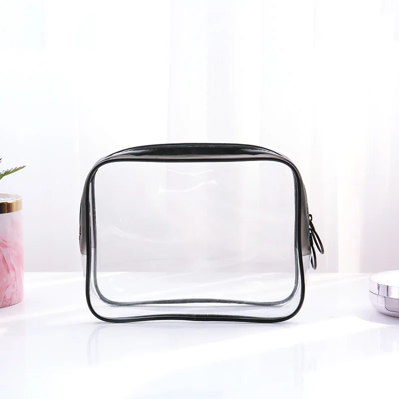 

Multifunction Stereoscopic 1 Pc Transparent Cosmetic Bag PVC Travel Organizer Bag Zipper Clear Waterproof Women Cosmetic Bag