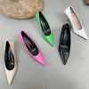 2022 Luxury Women 8cm High Heels Pumps Scarpins Office Ladies Designer White Green Black Heels Prom Stiletto Dress Party Shoes ► Photo 2/6