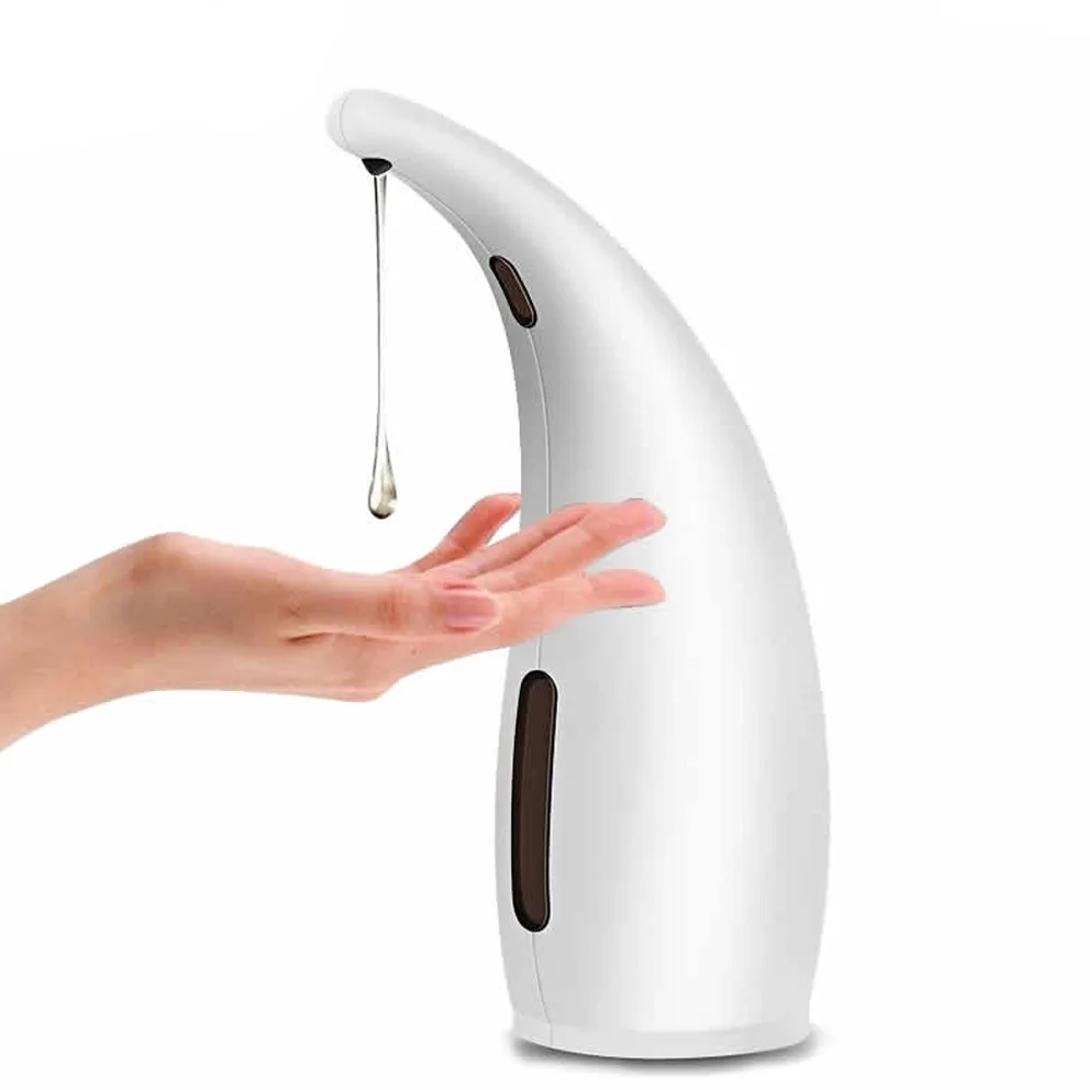 Behogar 300ml Waterproof Infrared Sensing Automatic Soap Lotion Shower Gel Shampoo Dispenser Machine for Home Bathroom Kitchen