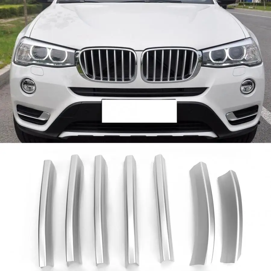 14 шт./компл. Передняя решетка Накладка ABS Chrome, пригодный для X3 f25 2011- авто-Стайлинг автомобиля из ткани, украшения