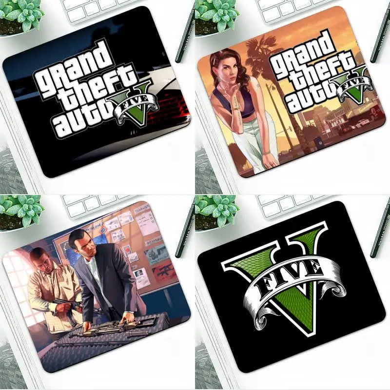 Коврик для мыши Zororong rockstar gta-5 Grand Theft Настольный коврик маленький компьютерный