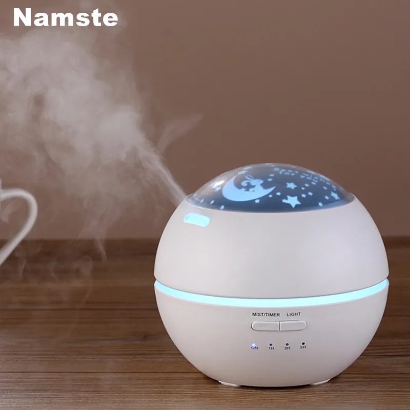 Humidificador de purificación de aire NMT 162, difusor de aceite esencial ultrasónico en miniatura, de 7 colores con luz LED, adecuado para el hogar y la Oficina