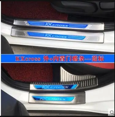 Добро пожаловать педаль подходит для Kia KXcross переоборудование, для KXcross нержавеющая сталь Добро пожаловать педали специальные декоративные аксессуары - Название цвета: Built-in External  8