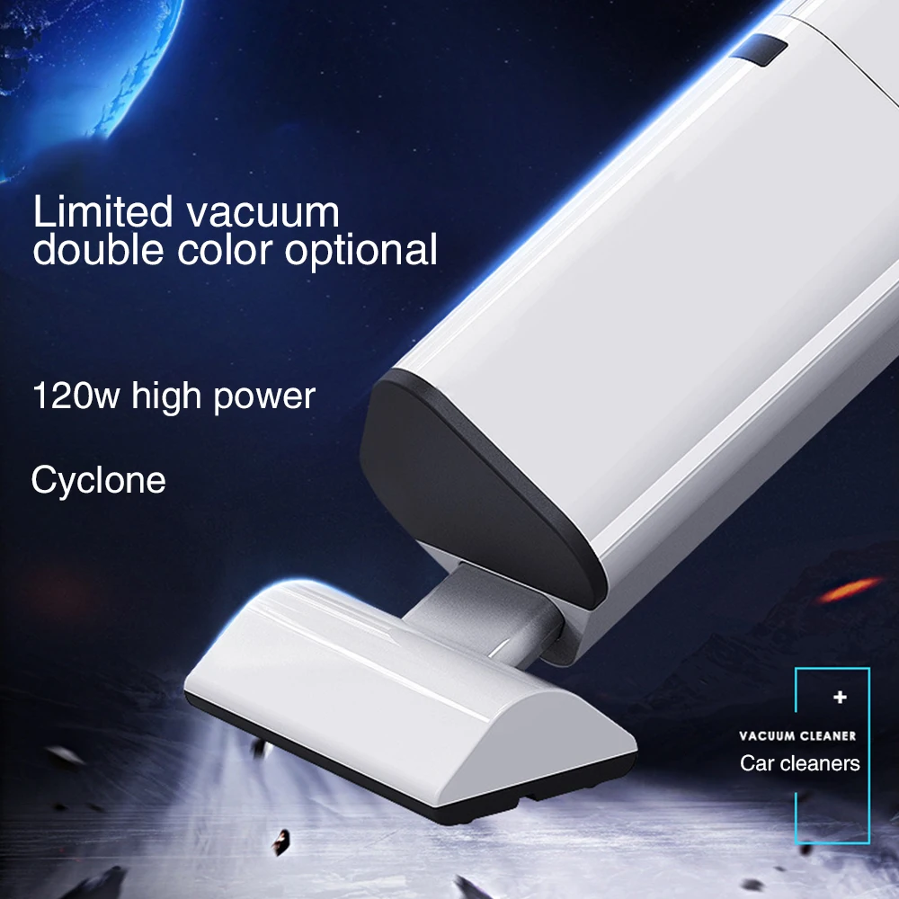 

Automotive Wireless Vacuum Cleaner 12V High Power 120W Vehicle Dual Purpose Household Vacuum Car Cleaner Mini Aspirador 8001