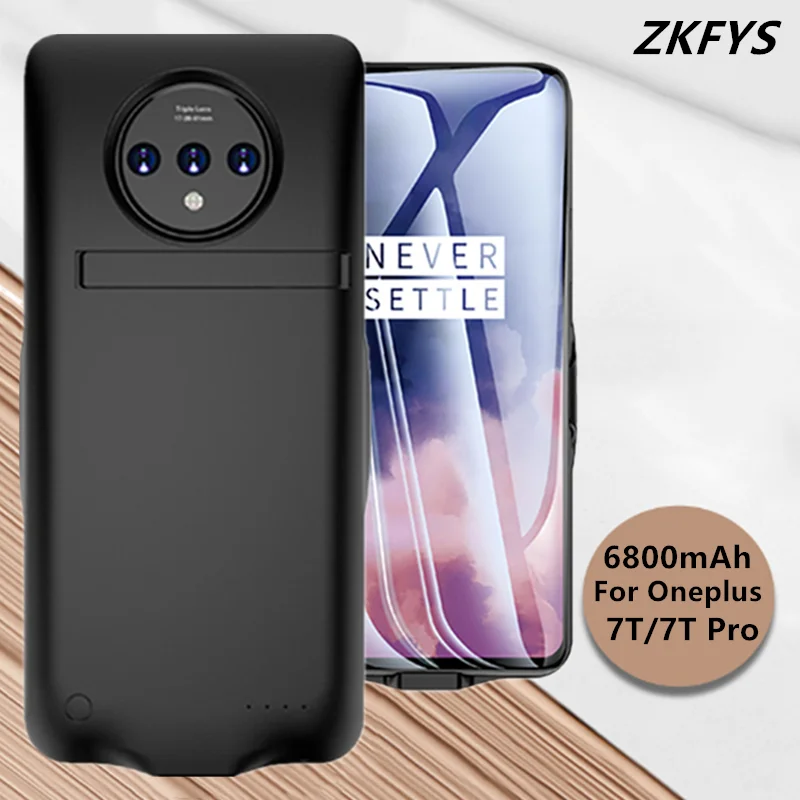 Чехол s для Oneplus 7T Pro, чехол для зарядки внешнего аккумулятора, 6800 мАч, чехол для зарядного устройства для Oneplus 7 T, чехол для аккумулятора
