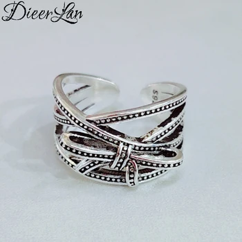 

Personality Punk 925 Sterling Silver Large Bow Rings for Women Boho Jewelry Engagement Rings Wholesale