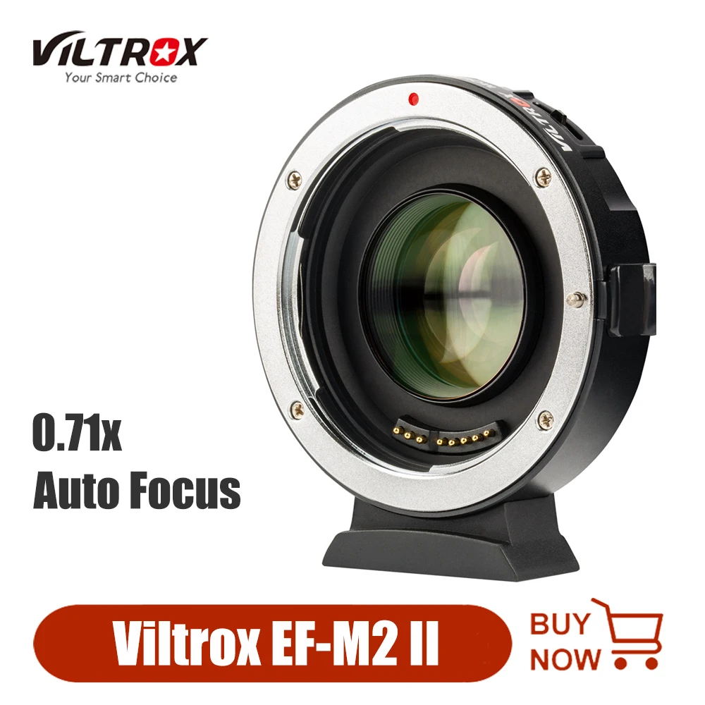 Адаптер для объектива камеры Viltrox EF-M2 II для объектива Canon EF для камеры Panasonic Olympus M43 s 0.71x адаптер с автофокусом для GH4 GH5 GF6