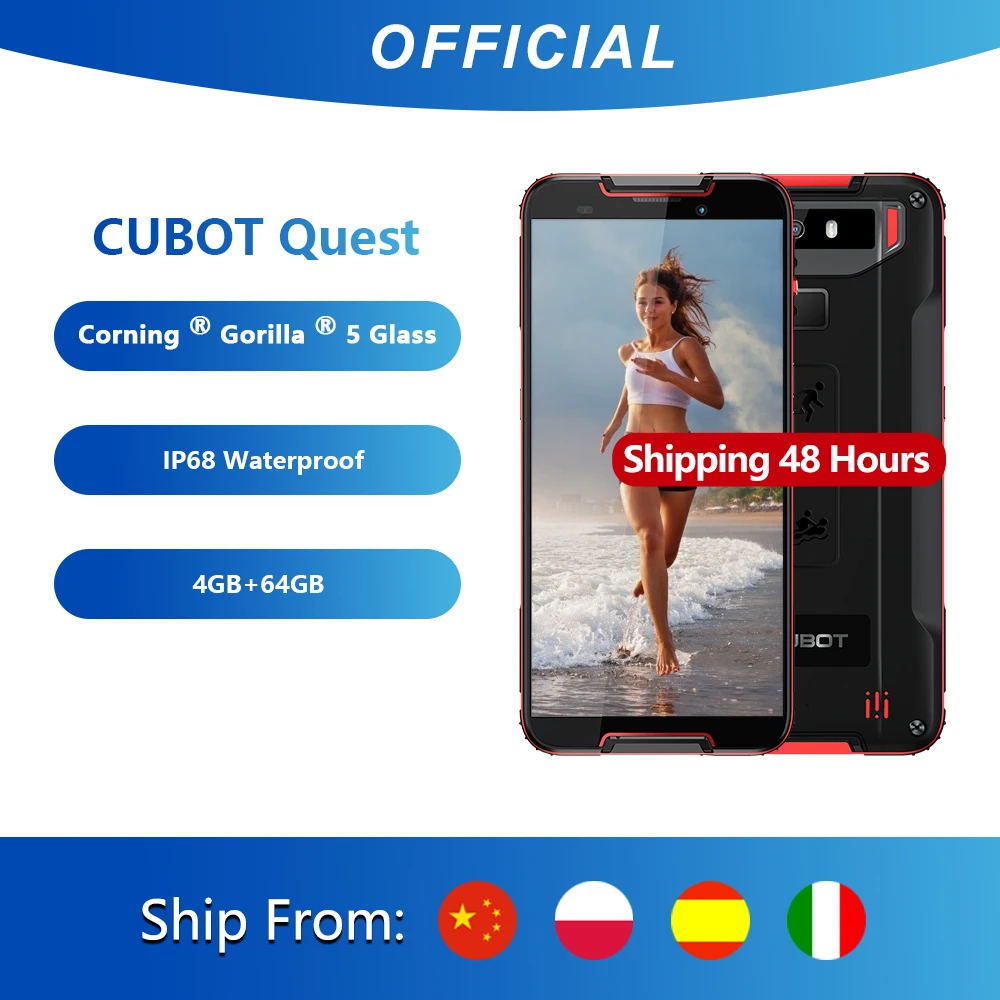 Cubot Quest поиски спорта прочный телефон на процессоре Helio P22 Восьмиядерный 5