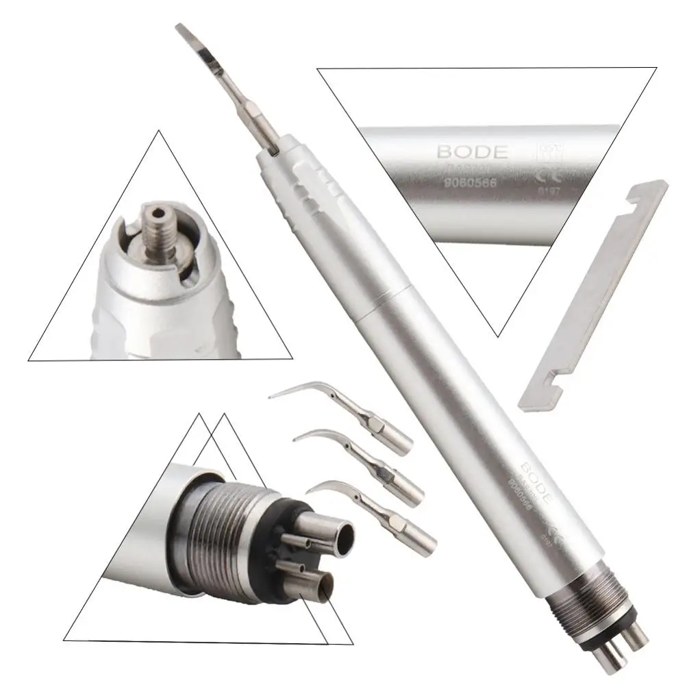 Kopen Tandheelkundige Ultrasone Scaler Borden Midwest 2 4 Gaten B2 M4 Scaler Handstuk met 3 Tips G1  g2 G3