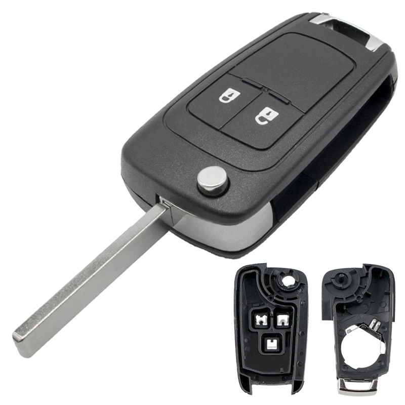 2 Button Flip Remote Key Fob Case Shell Fit For Vauxhall Opel Astra J Insignia