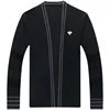 Mens New Sweater Cardigan Jacket Embroidery Leisure Knitted Sweater Men 5