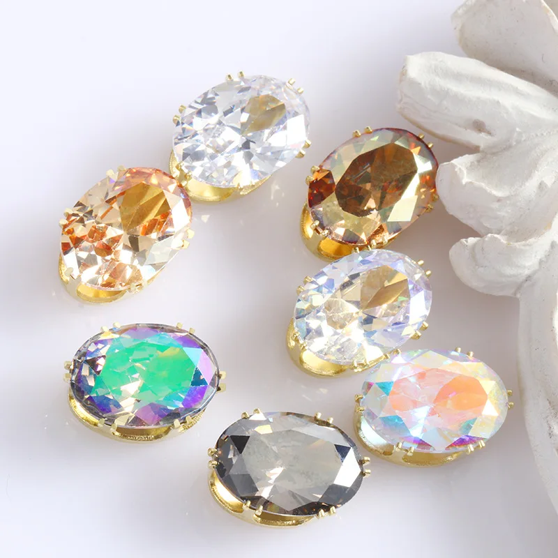 

10 Pcs Shiny Zircon 3D Nail Art Decorations Luxury Diamond Crystal Charm Claw Alloy Jewelry Manicure Design Accessories