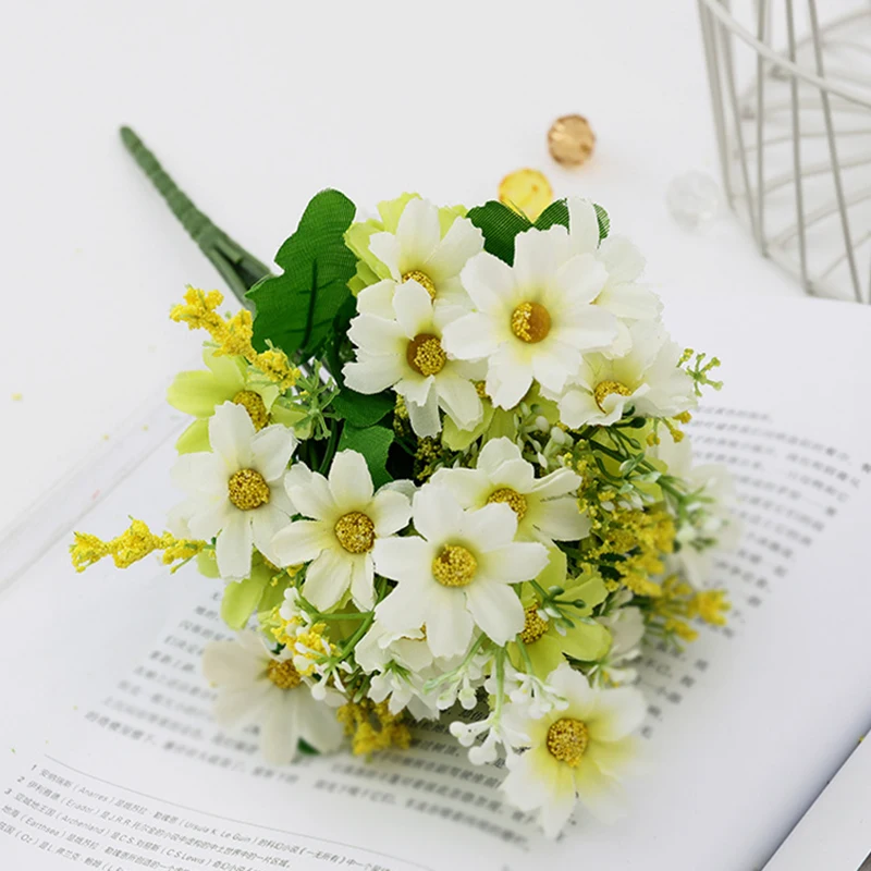 Bunch Outdoor Flower Fake False Plants Grass Artificial Garden Daisys Decor Bunch Outdoor Flower Fake False Plants Grass Artificial Garden Daisys Decor