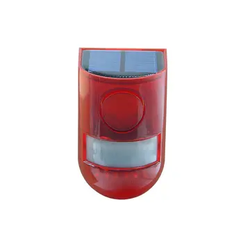 

Solar Powered Sound Alarm LED Light Flashing Security Alarm System For Home Villa Farm Hacienda Outdoor Multiuse Animal Repeller
