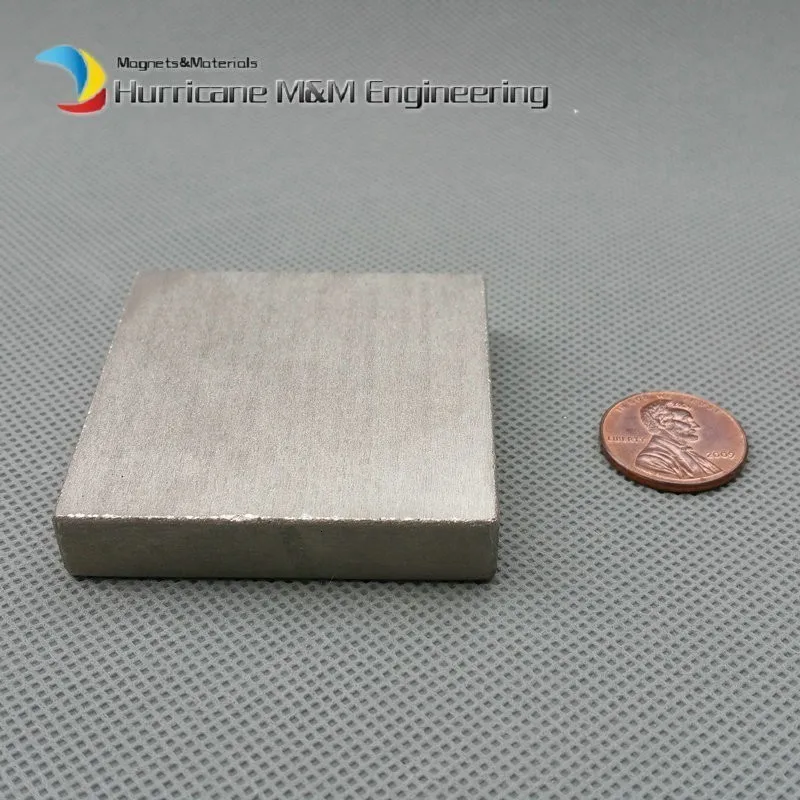 1 шт. SmCo Магнитный блок 50x50x10 мм класс Yxg28h 350 градусов C высокотемпературные Постоянные Магниты редкоземельные магниты