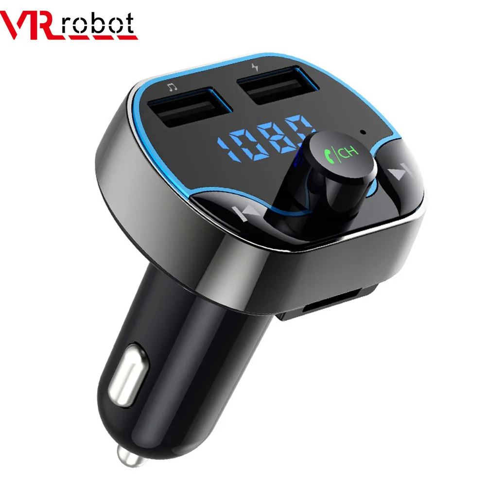 VR робот Bluetooth fm-передатчик модулятор Автомобильный MP3 музыкальный плеер беспроводной громкой связи автомобильный комплект USB зарядное устройство Поддержка TF/U диск Play