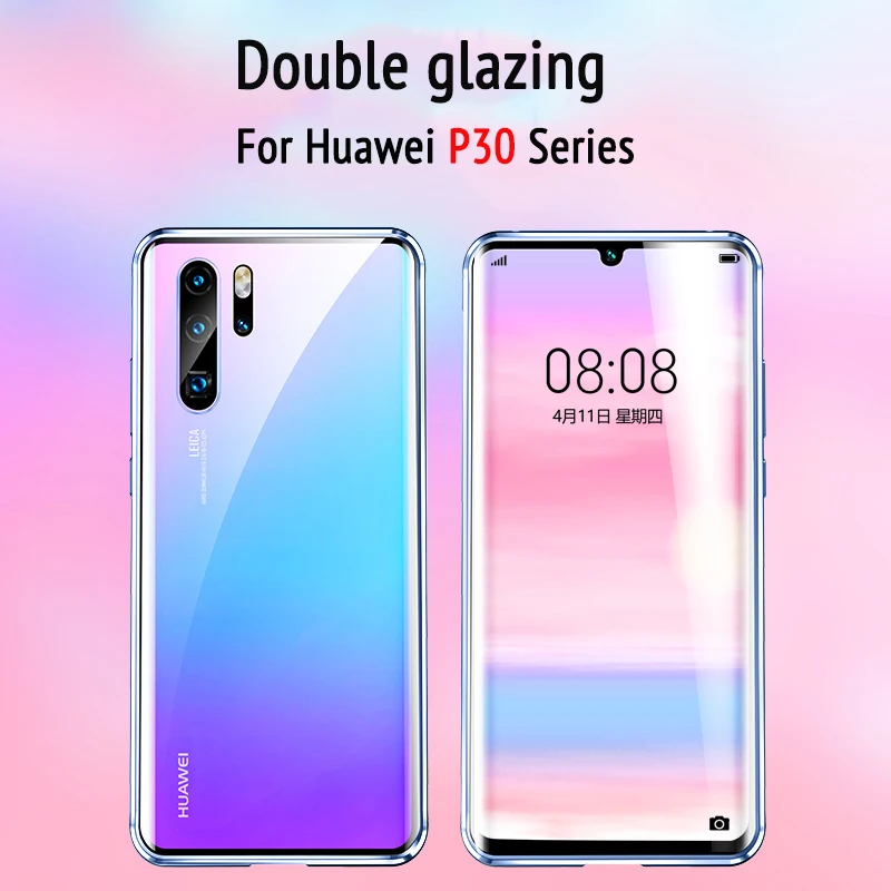Чехол для huawei P30 LITE 360 с полной защитой магнитный металлический корпус Huawei p30 P 30 PRO