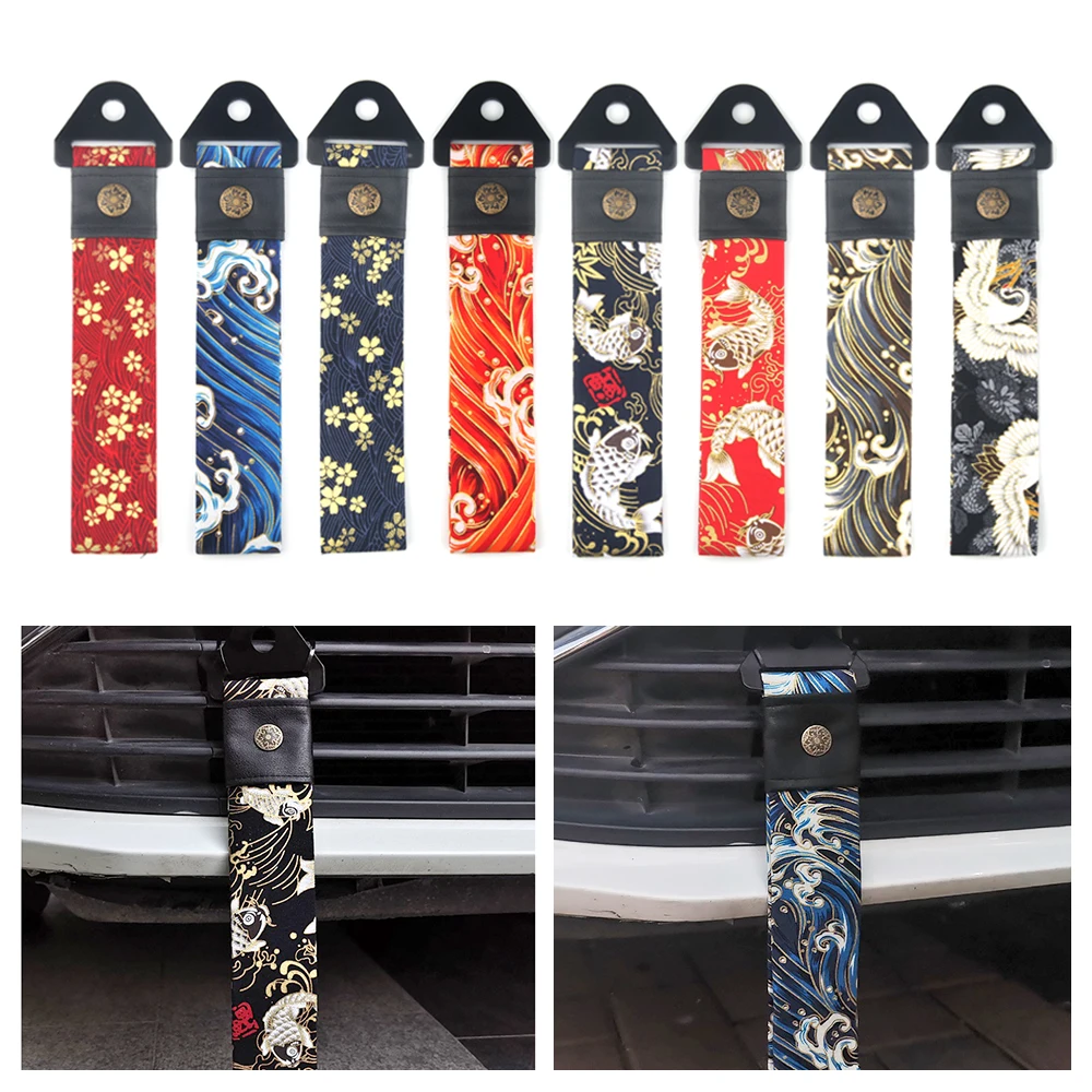 25cm Tow Strap Universal Racing Katana Car Tow Rope/Hook/Towing Bars Without Screws and Nuts car towing rope,car tow cable,car axle straps