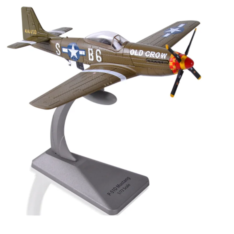 Коллекция 1: 72 весы американская армия США P-51D истребитель литой под давлением сплава модель самолета дисплей для детей и взрослых