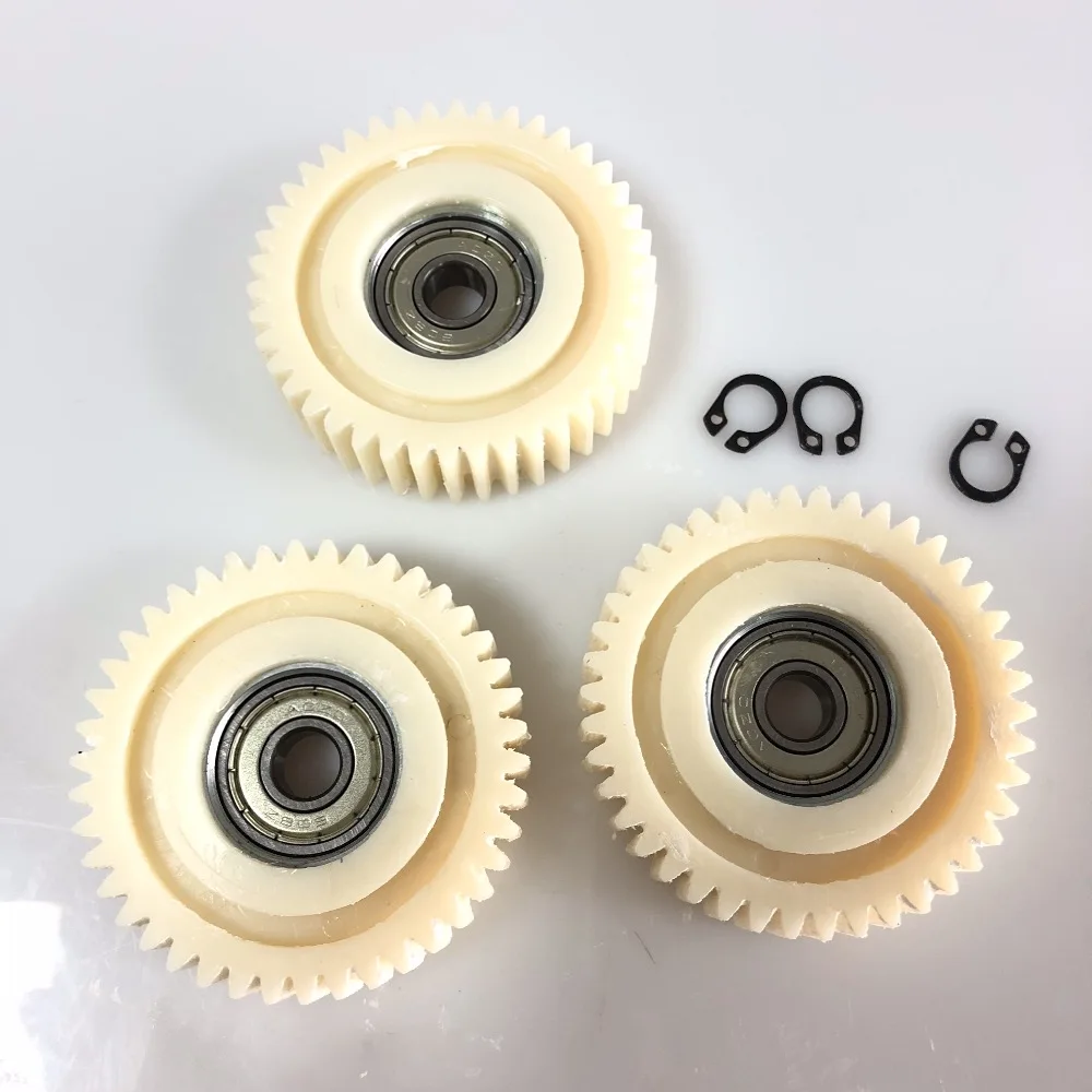 Hub Motor Nylon Gear Set 500W BPM For Electric Bike Engine Spare Part for Replacement 42 Teeth 3PCS with Circlip Ring