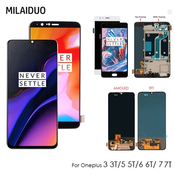 

TFT LCD Display For Oneplus 3 3T / 5 5T Touch Screen Digitizer Assembly For One Plus 6 / 6T / 1+7 / 7T LCD Replacement Parts