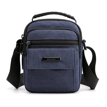 

High Quality Men's Shoulder bags Daily small Crossbody Bag Tote travel Messenger Bags Nylon Male Retro Casual Business Handbags