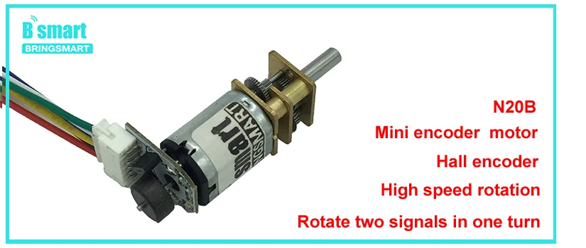 Description Picture 2 of itemBringsmart 3V 6V 12V 15-1500RPM N20 DC Gear Motor Reversed Control Low Noise for DIY Electronic Equipment Toys Mini Machine