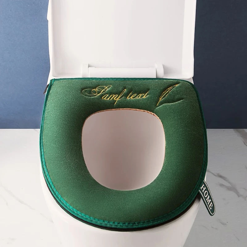 Free Knitting Patterns Toilet Seat Covers Warm Zipper Cover Toilet