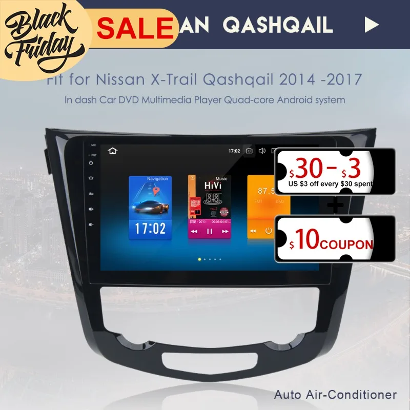 

Android 8.0 64GB For Nissan X-Trail Qashqai 2014 Car GPS Navigation Carplay Auto Radio Stereo Video Multimedia Player Head Unit