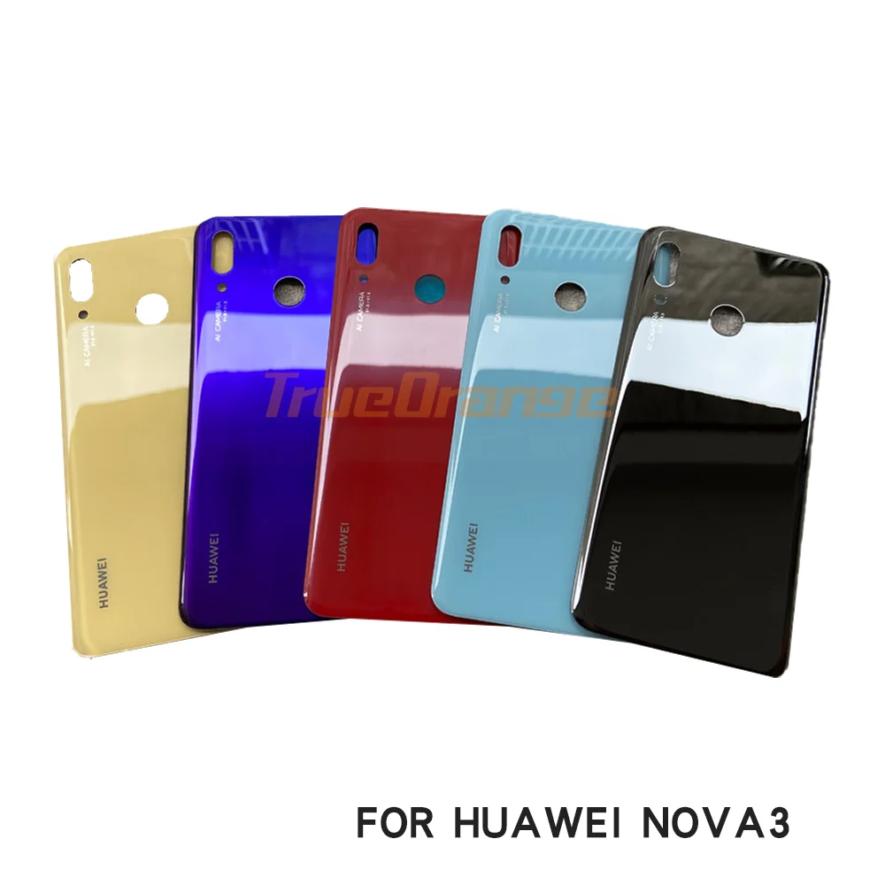 Оригинальная Крышка батарейного отсека для Huawei Nova 3 Задняя стеклянная крышка