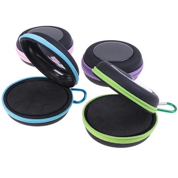 

Essential Oil Storage Bag 10 Bottles Round Essential Oil Case Organizer 2.5ml Rolling Bottle Travel Portable Carrying Holder