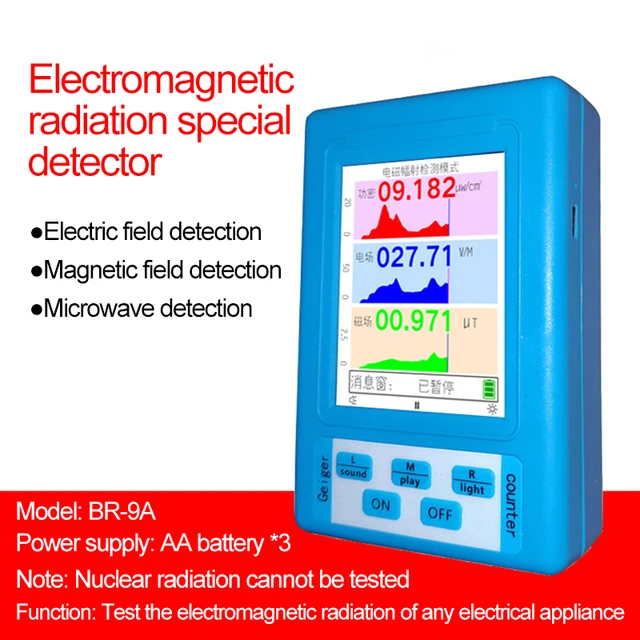 Medidor de radiación electromagnética EMF, medidor de campo magnético  electrónico, dosímetro New - AliExpress