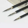 6pcs/lot Chinese Calligraphy Brush Copper Head Hook Line Fine Paint Brush Pen Weasel Mouse Whisker Stone Badger Hair Paint Brush 5