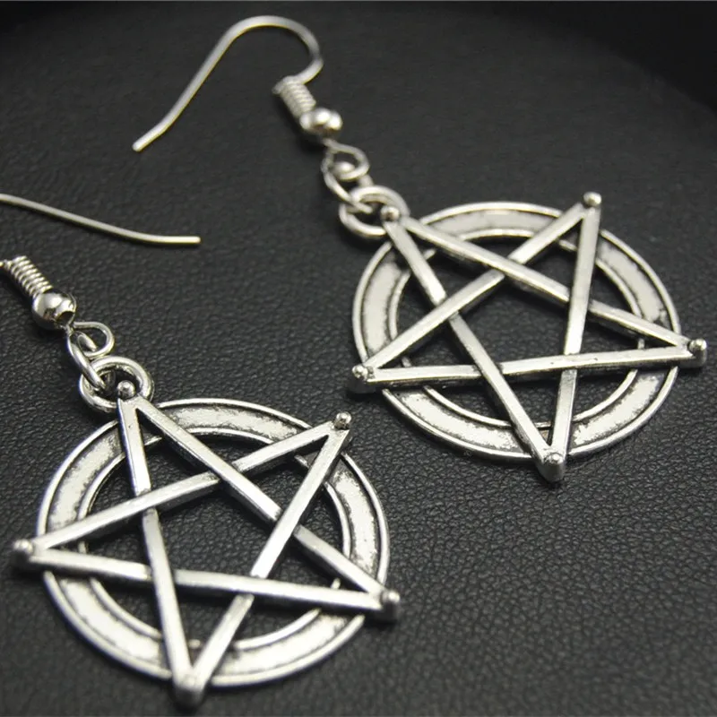 1 шт. Wicca подвески звезда висячие серьги Сделай Сам ювелирные изделия ручной