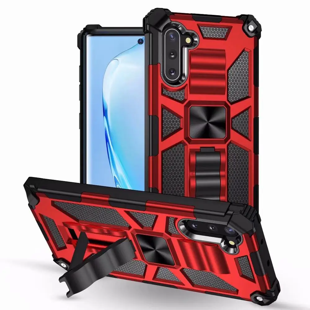 Magnetic Case Anti-Fall Shockproof Armor PC+TPU Protective Hard Stand for Samsung Galaxy S20 S10 Plus A71 A51 A50 A30S A50S | Мобильные